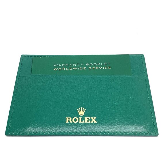 Authentic Rolex Green Card Holder Warranty Booklet Worldwide Service Pouch - Picture 8 of 8
